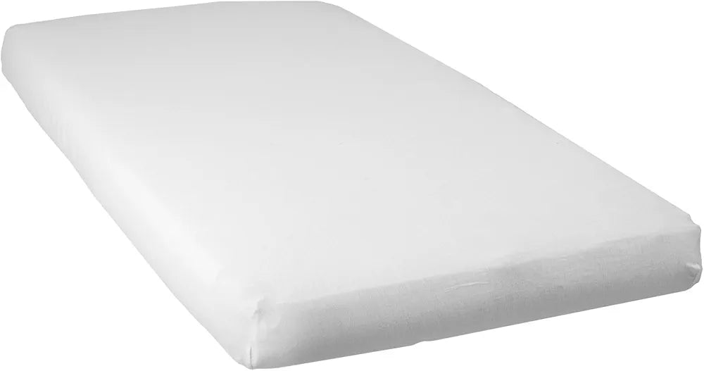 Draps Housse Bébé 100% Coton – Lot de 2 | 60×120 cm | Jersey Ultra Doux – Blanc Pur