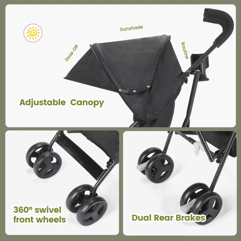 Poussette de Voyage Légère & Portable